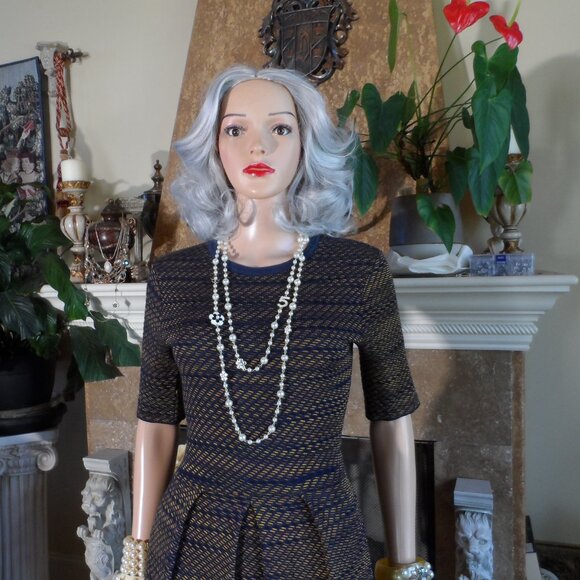 M Missoni Black & Copper Metallic Knit Pleated Dress – IT 42 / US 6 - Picture 6 of 16